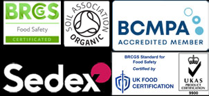 SGL Co-packing accreditation logos